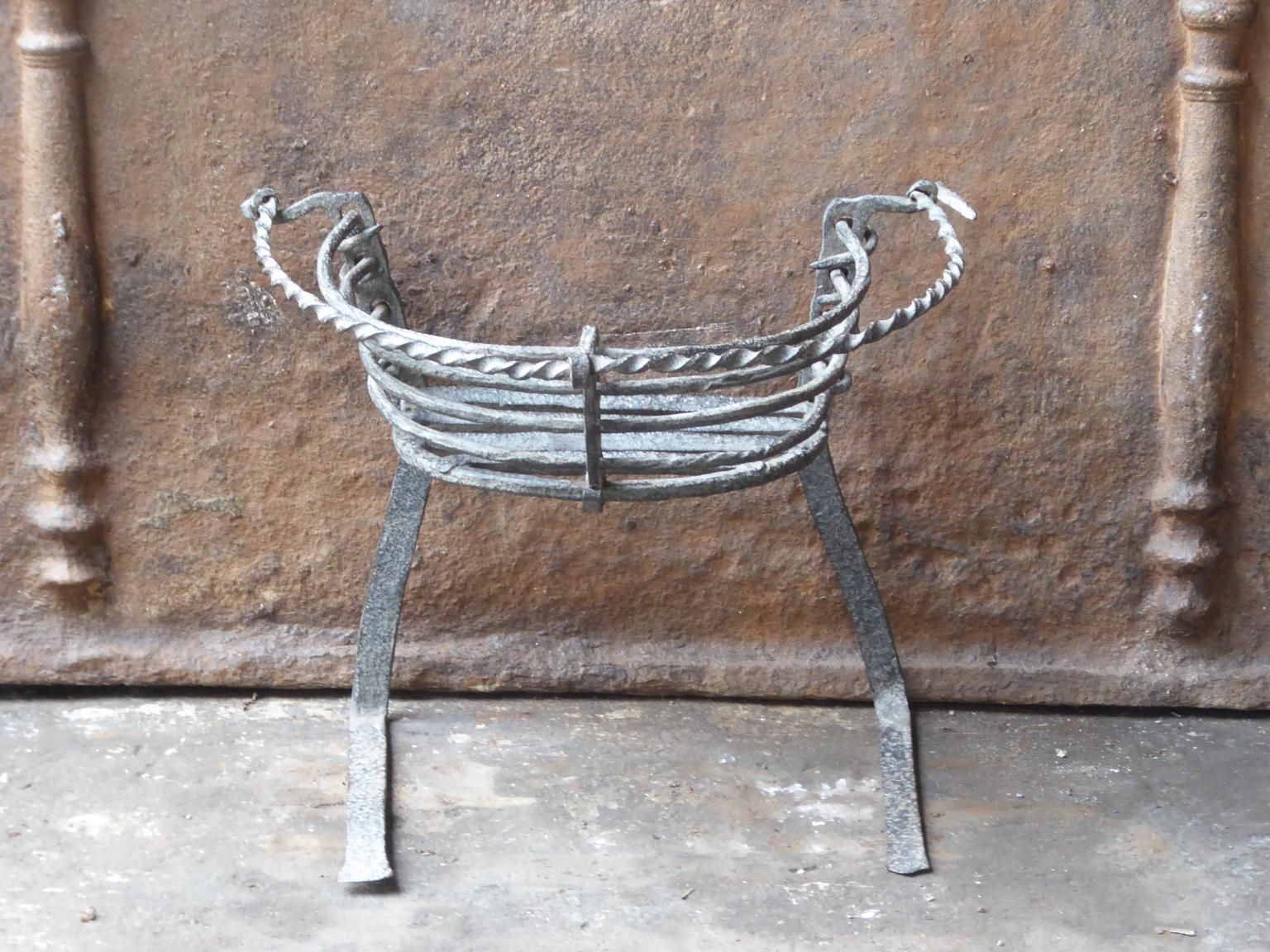 Antique Belgian Fireplace Grate, 17th   18th Century photo furniture