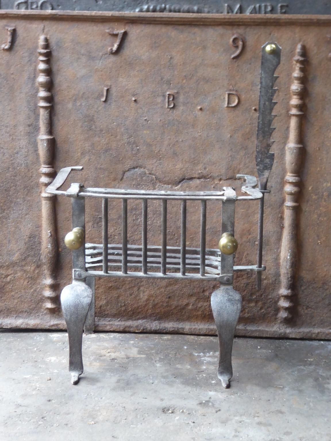 18th 19th Century Belgian Neoclassical Fireplace Grate Or Fire Basket photo furniture