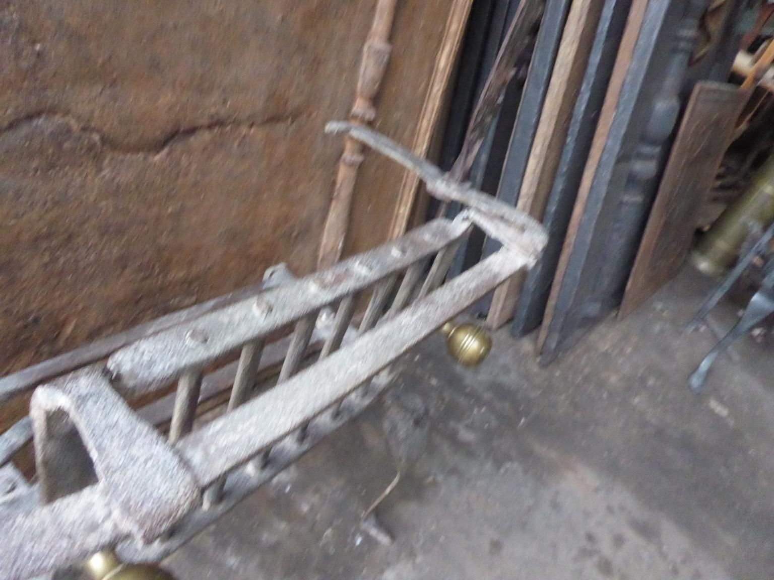 photo furniture 18th 19th Century Belgian Neoclassical Fireplace Grate Or Fire Basket