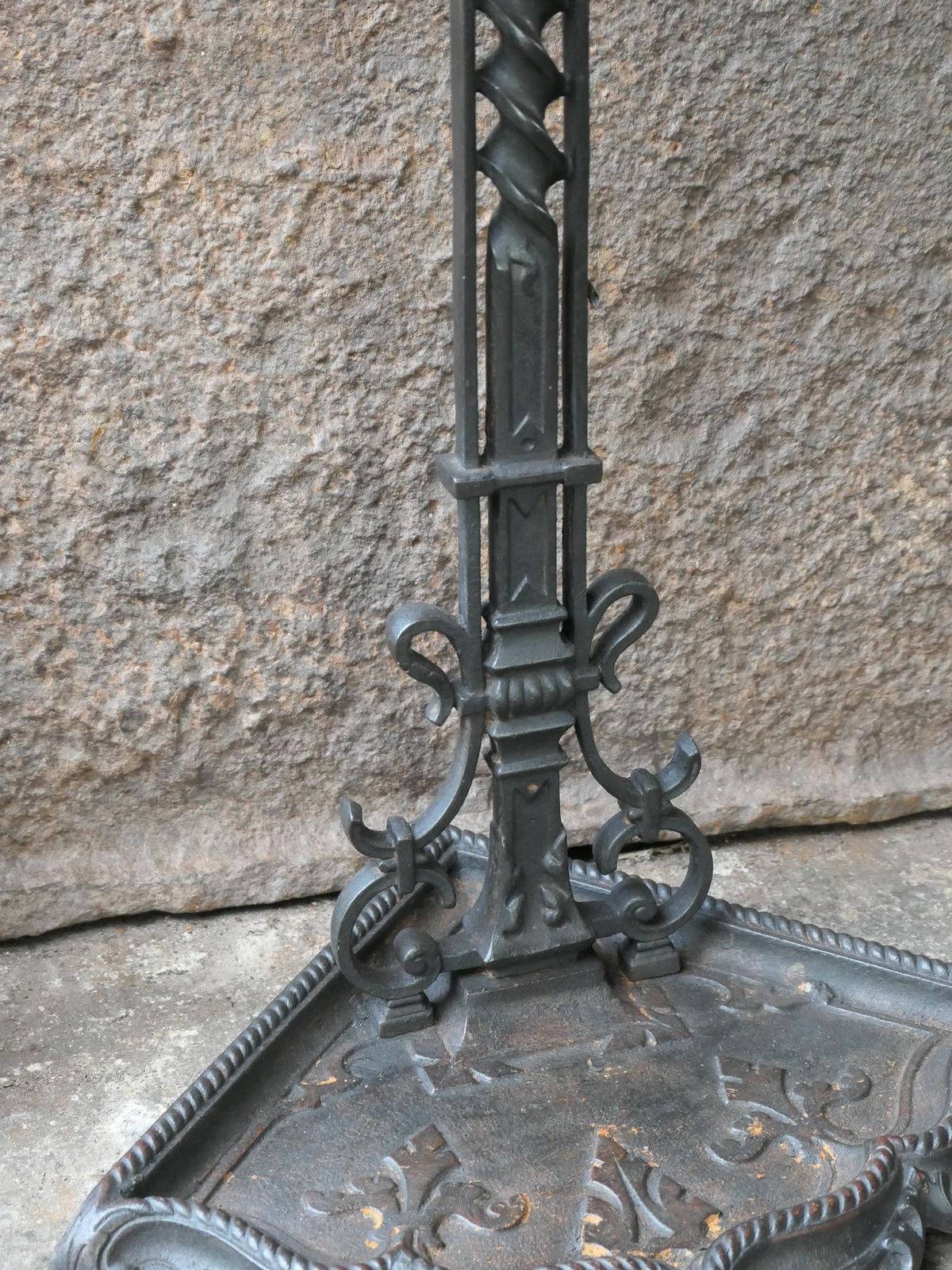 Home Fixtures English Polished Steel Victorian Fireside Companion Set, 19th C photo