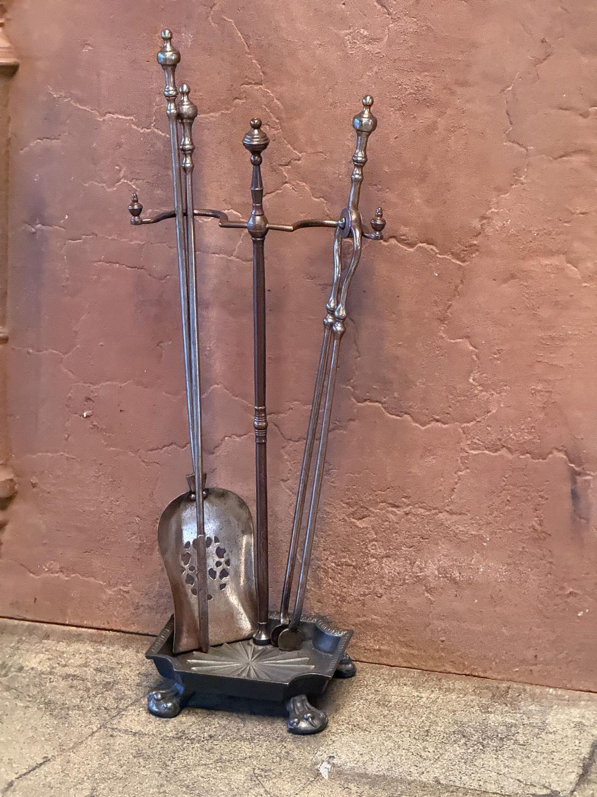English Victorian Fireplace Tools Or Companion Set, 19th Century photo Home Fixtures