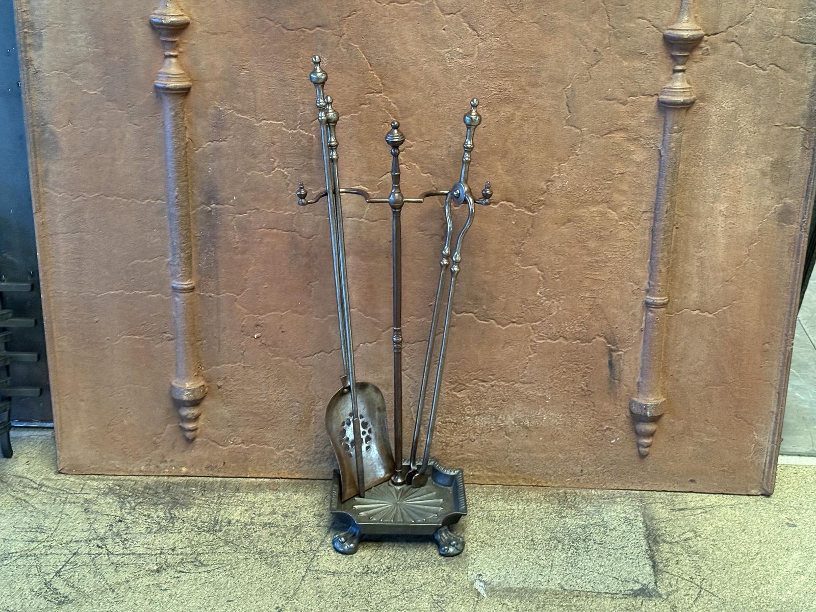 English Victorian Fireplace Tools Or Companion Set, 19th Century photo vinterior