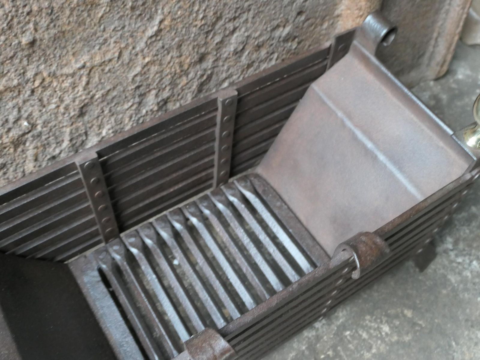 Home Fixtures 19th Century English Victorian Fireplace Grate Or Fire Basket photo