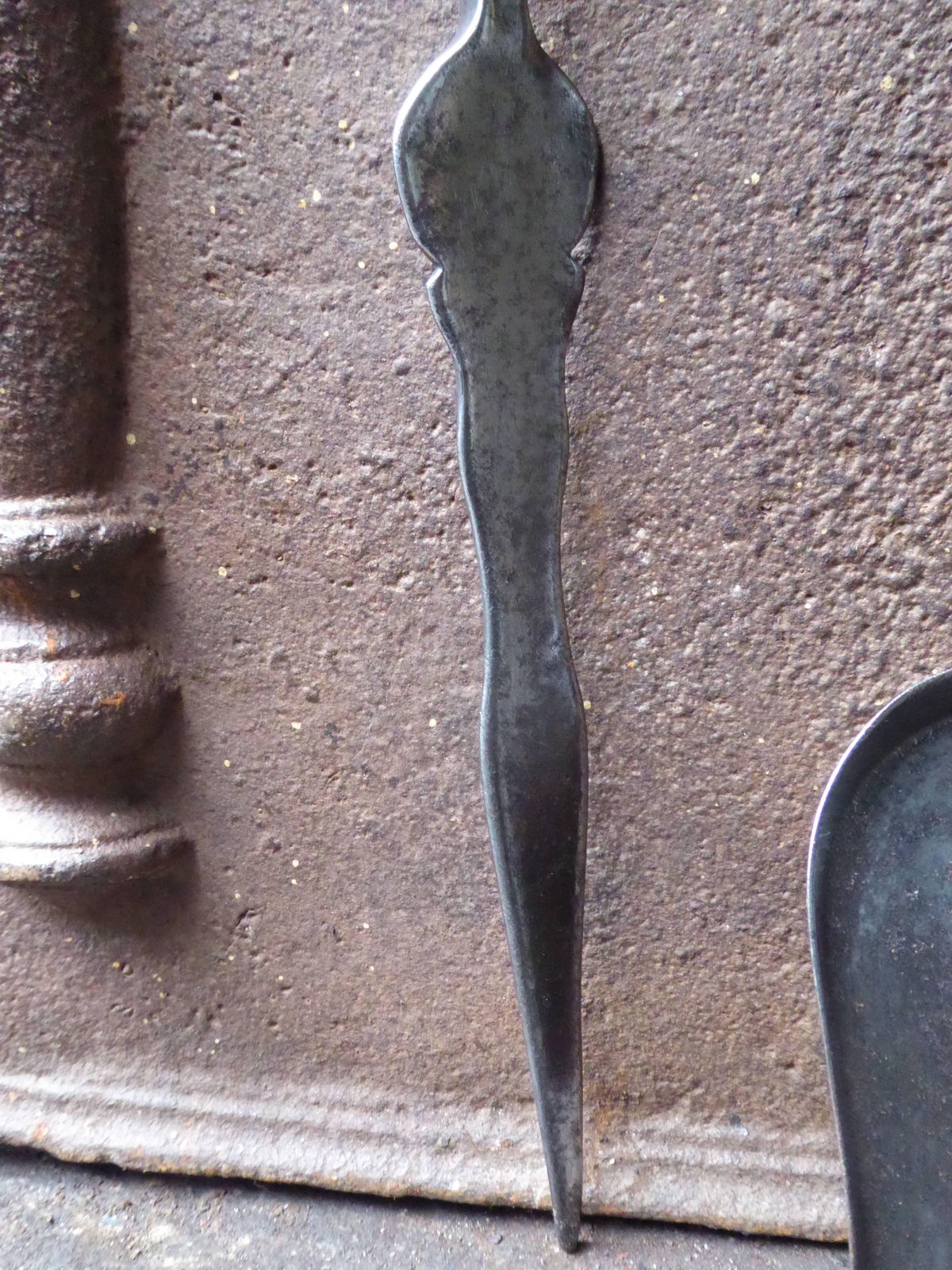 photo for sale Exceptional English Art Nouveau Fireplace Tools