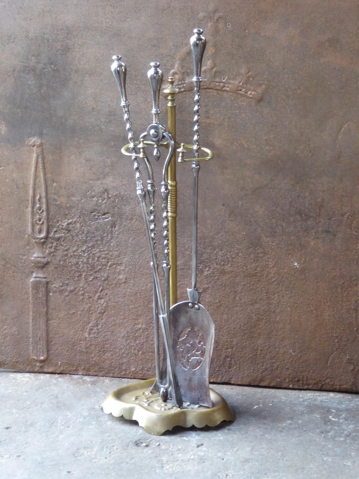 Georgian Fire Irons Or Fireplace Tool Set, 18th 19th Century photo for sale