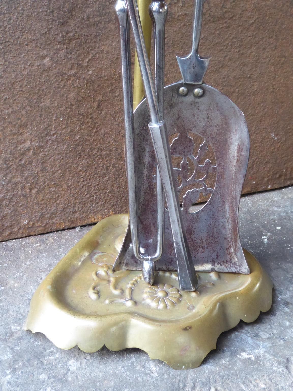 Georgian Fire Irons Or Fireplace Tool Set, 18th 19th Century photo vinterior