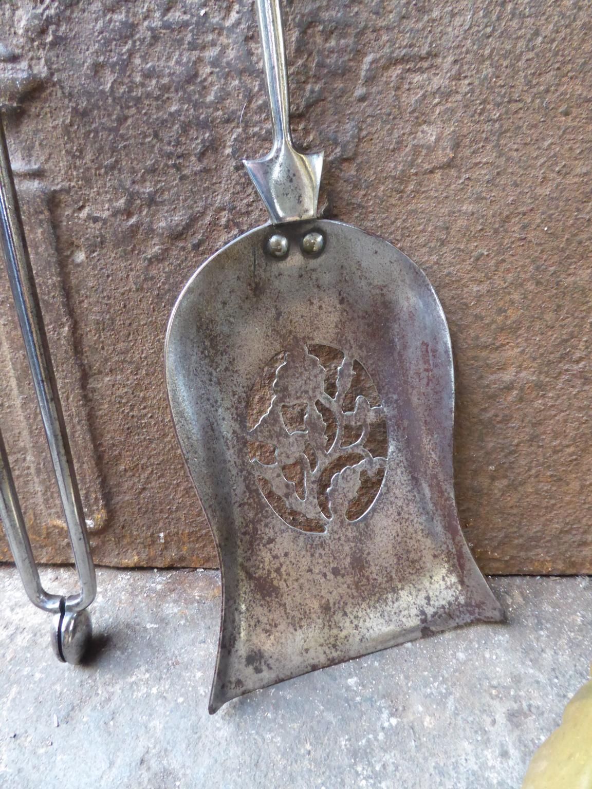 Home Fixtures Georgian Fire Irons Or Fireplace Tool Set, 18th 19th Century photo