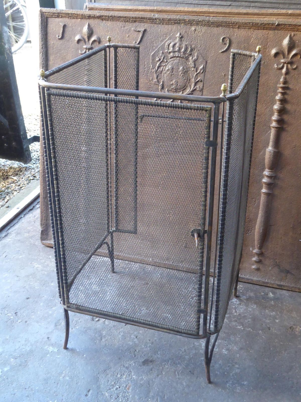 Antique French Napoleon III Fireplace Screen Or Fire Screen, 19th Century photo buy