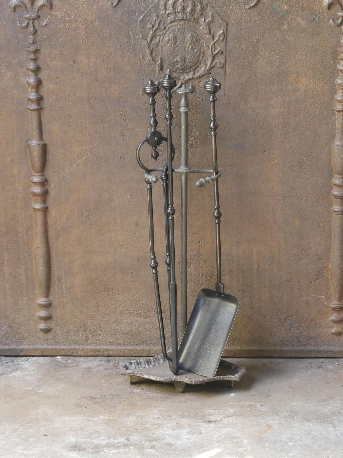 English Victorian Fireplace Tools Or Companion Set, 19th Century photo furniture
