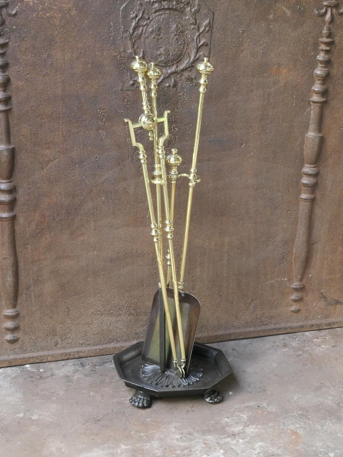 English Victorian Fireplace Tools Or Companion Set, 19th Century photo vinterior