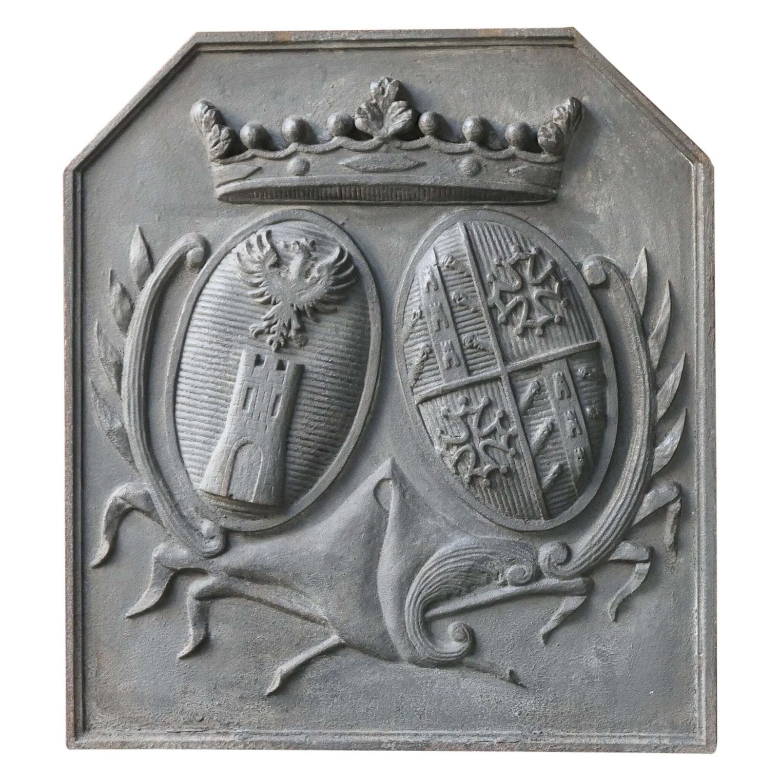 French Louis XIV Style 'Arms Of France' Fireback / Backsplash