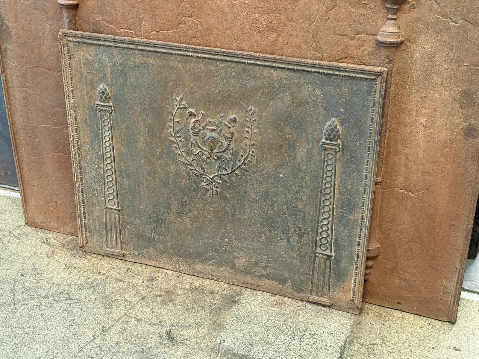 French Neoclassical Fireback / Backsplash, 18th   19th Century photo for sale