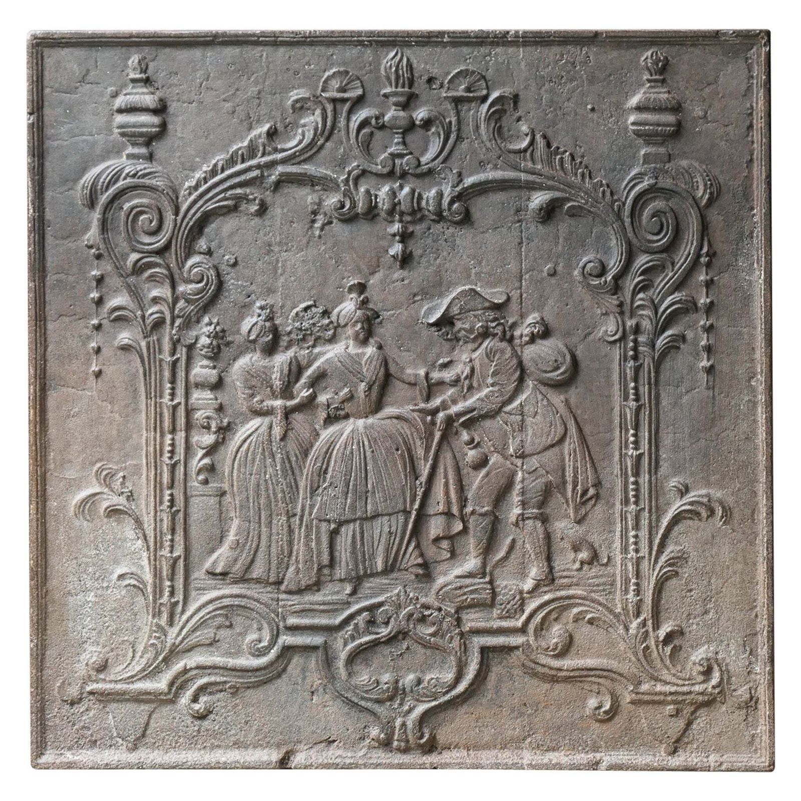 Antique French Louis XV Fireback / Backsplash, 18th Century