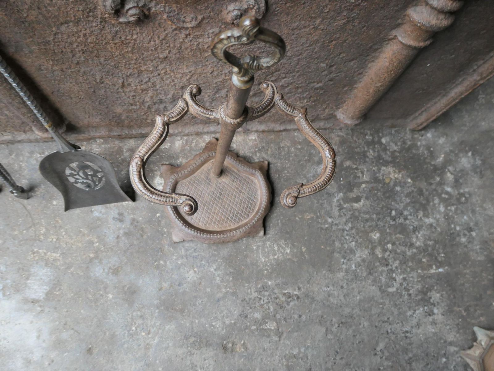 English Polished Steel Georgian Fireplace Tool Set, 18/19th C. photo buy