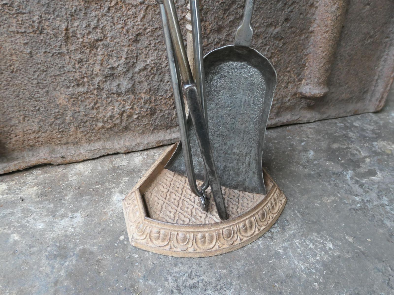 English Polished Steel Georgian Fireside Companion Set, 18th   19th C photo buy