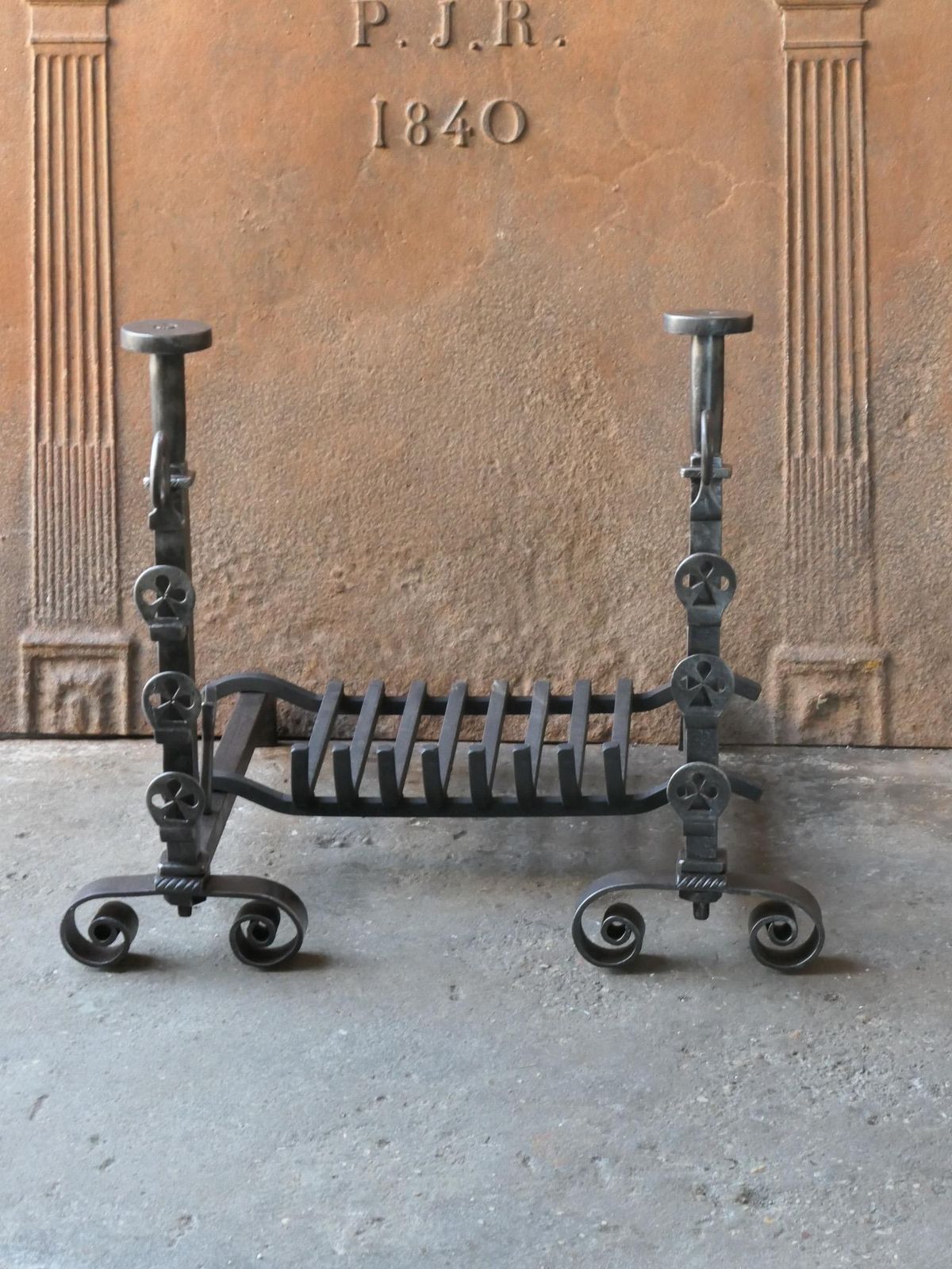 French Neoclassical  Period Fireplace Grate Or Fire Basket, 18th   19th Century photo for sale