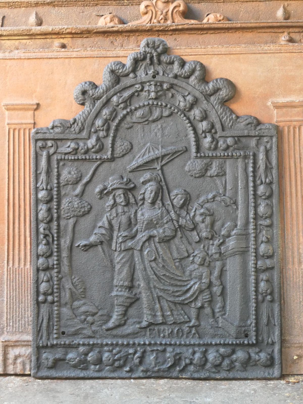 Dutch Louis XIV Style 'Europe' Fireback / Backsplash photo furniture