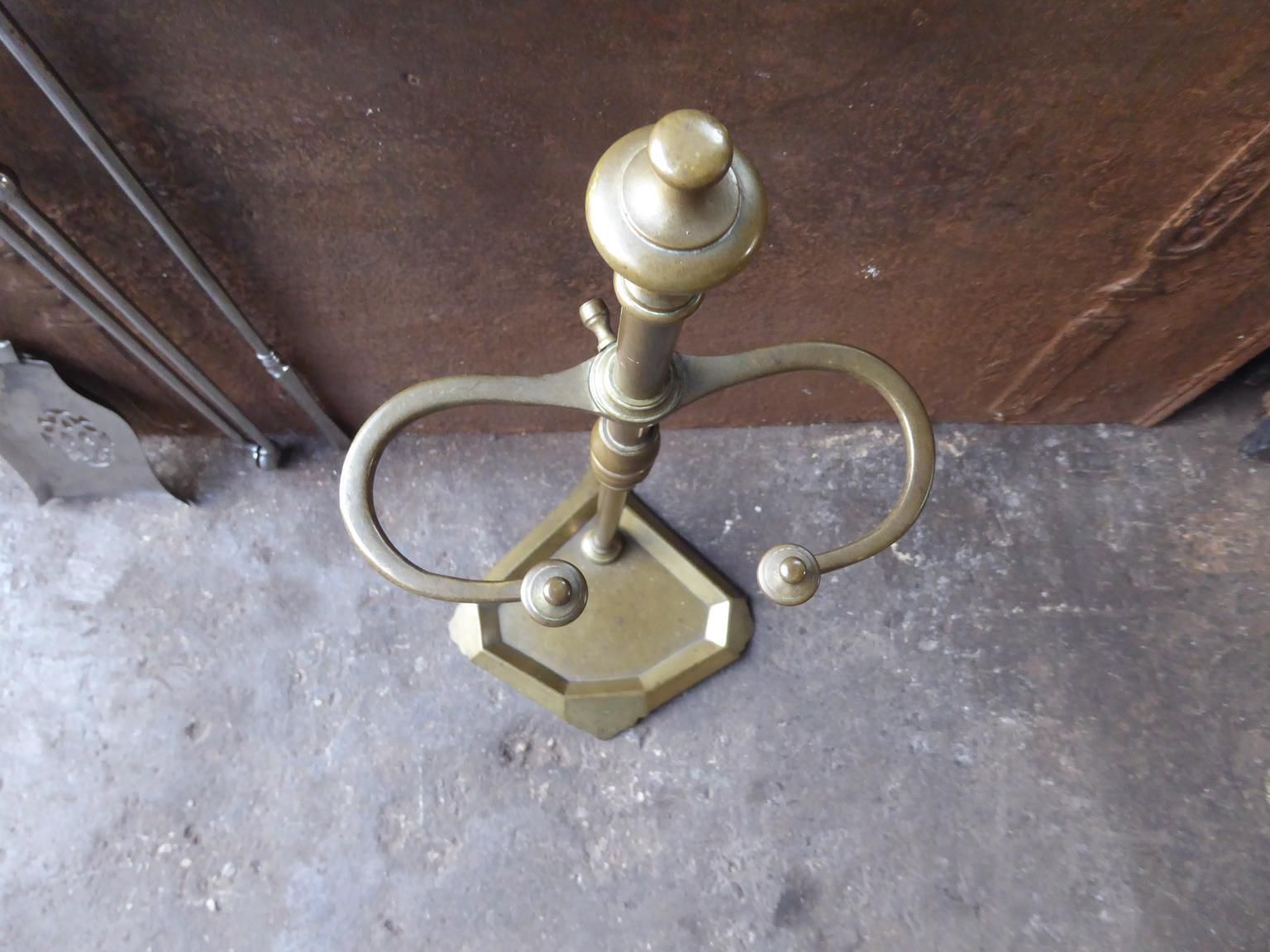 1088.0 English Set Of Fireplace Tools, Victorian Companion Set, 19th Century photo