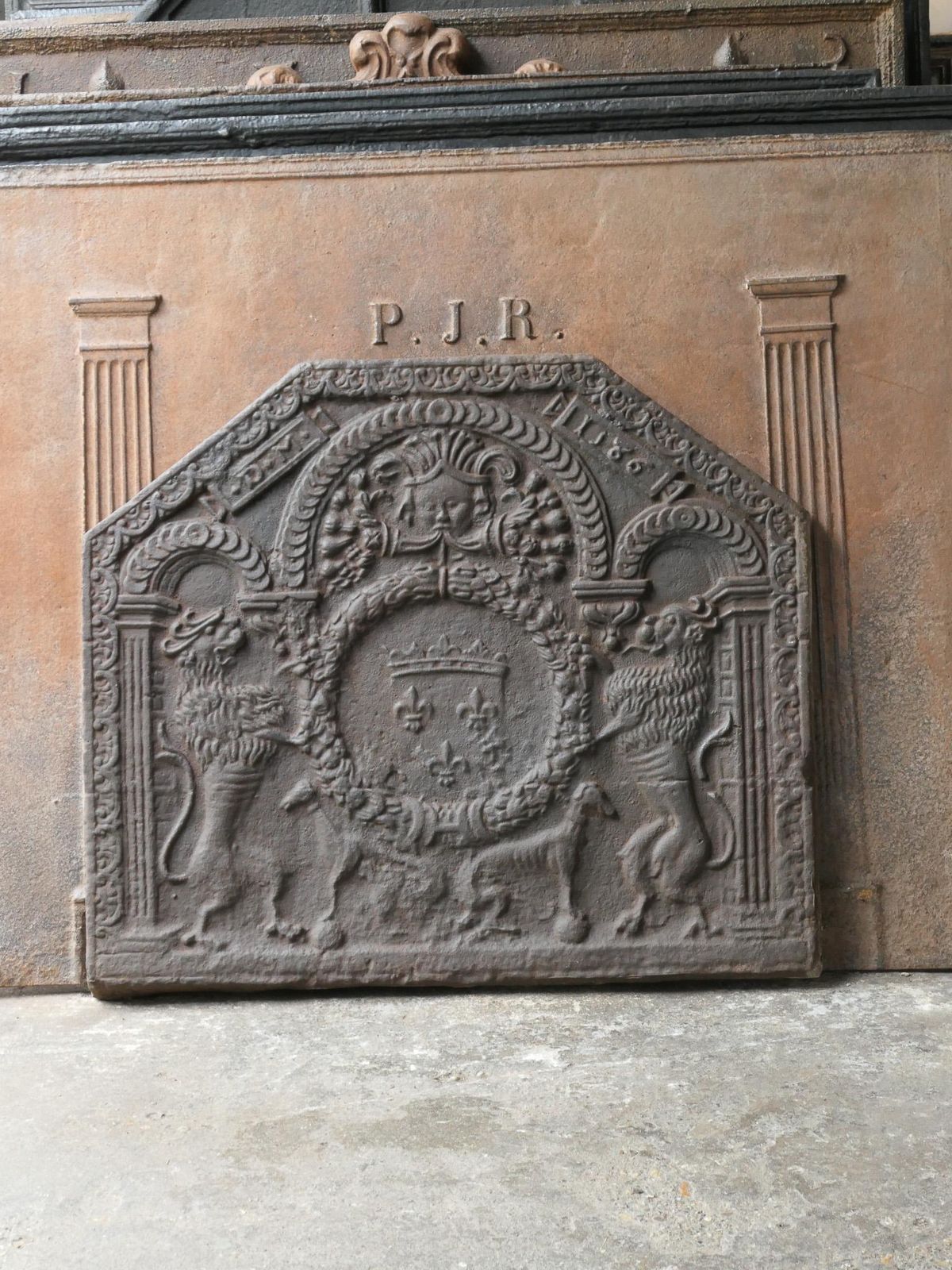 French Louis XIII Style 'Arms Of France' Fireback / Backsplash photo Home Fixtures