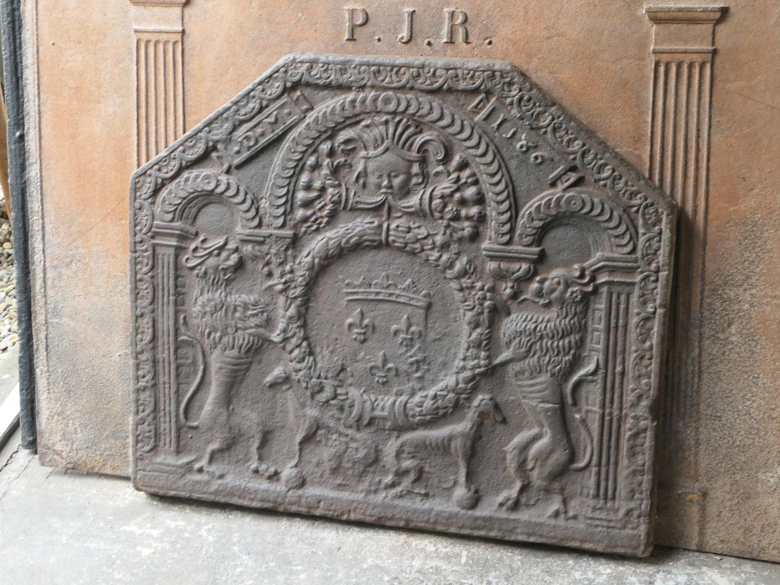 French Louis XIII Style 'Arms Of France' Fireback / Backsplash photo buy