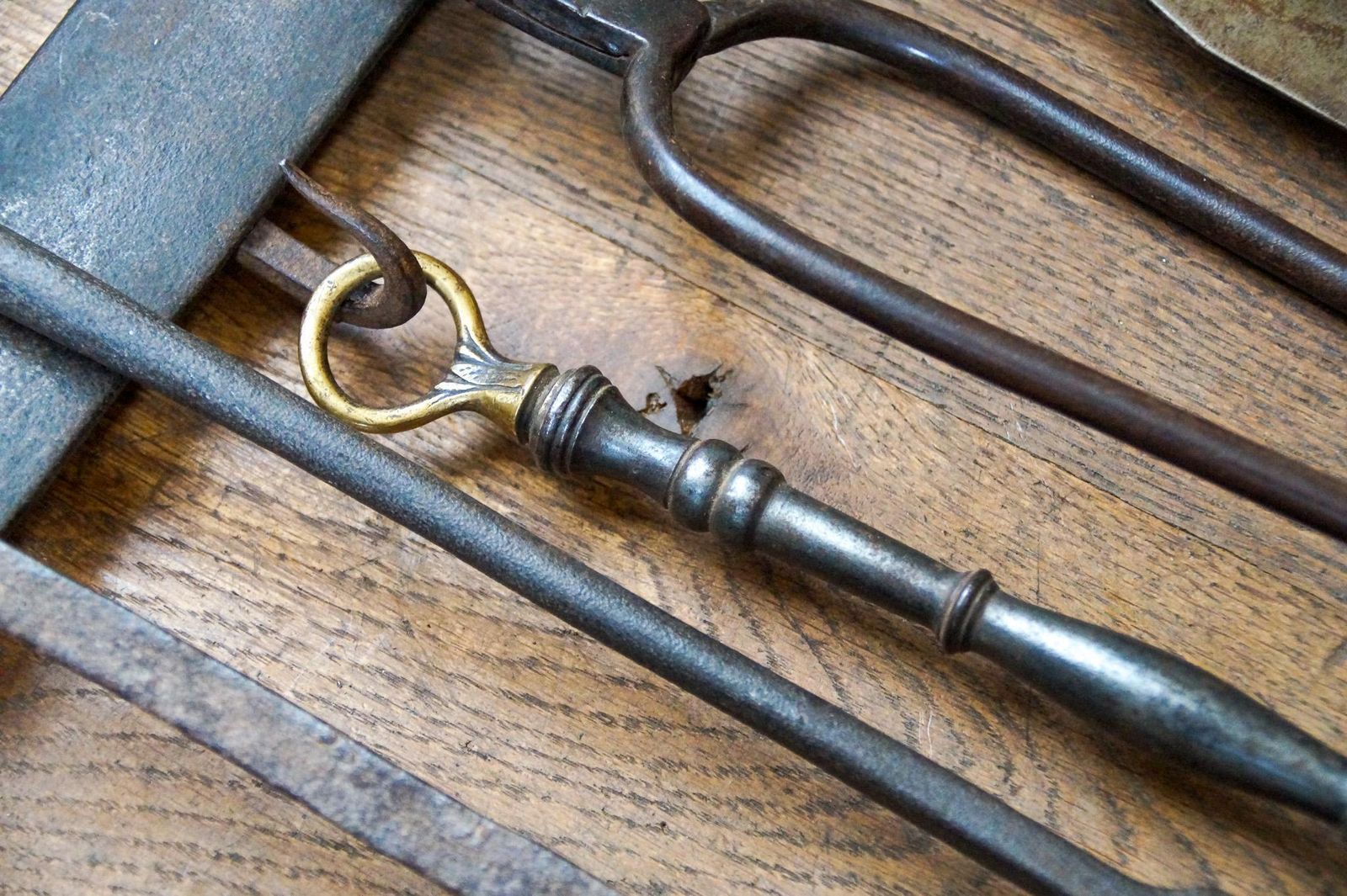 Home Fixtures Antique Dutch Fireplace Tools Or Fire Tools, 18th/19th Century photo