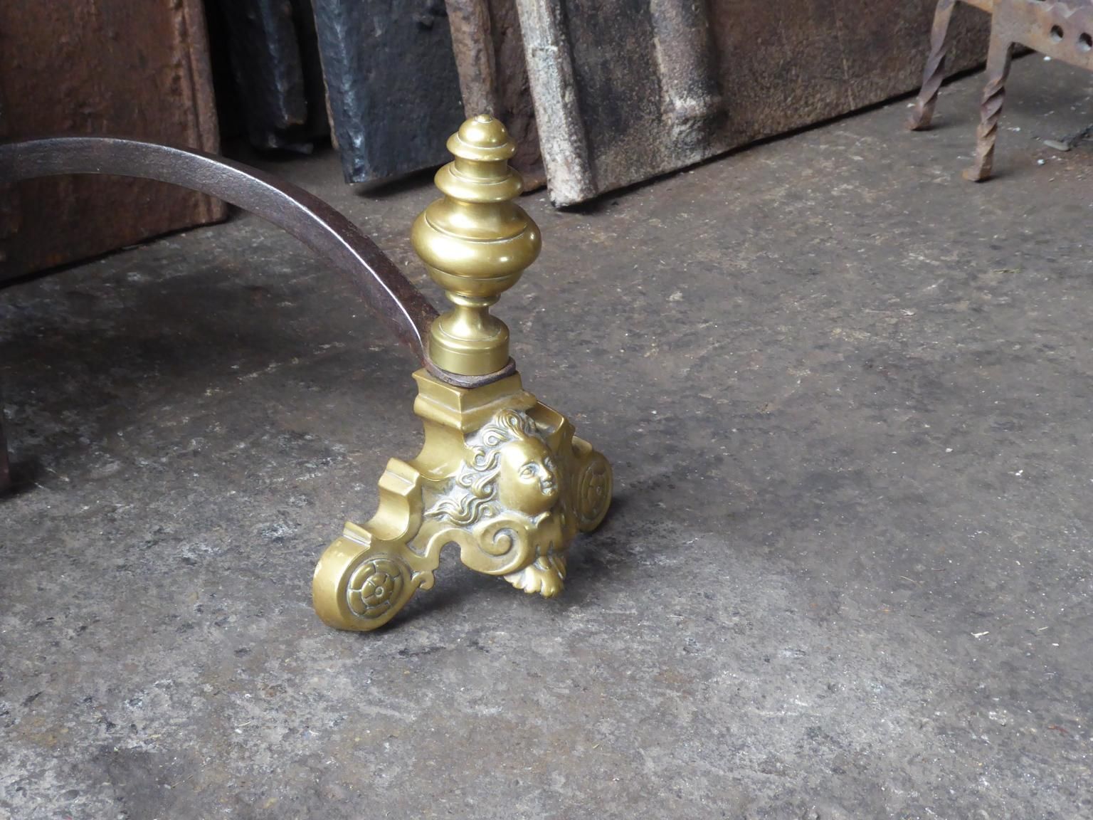 Large 18th 19th Century French Neoclassical Fire Grate, Fireplace Grate photo buy