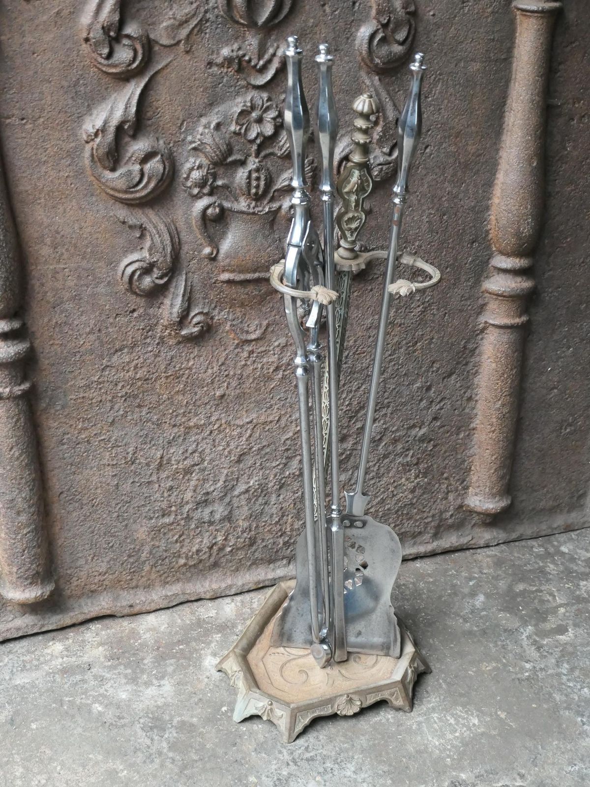 Antique 18th   19th C. English Georgian Fire Companion Set photo Home Fixtures
