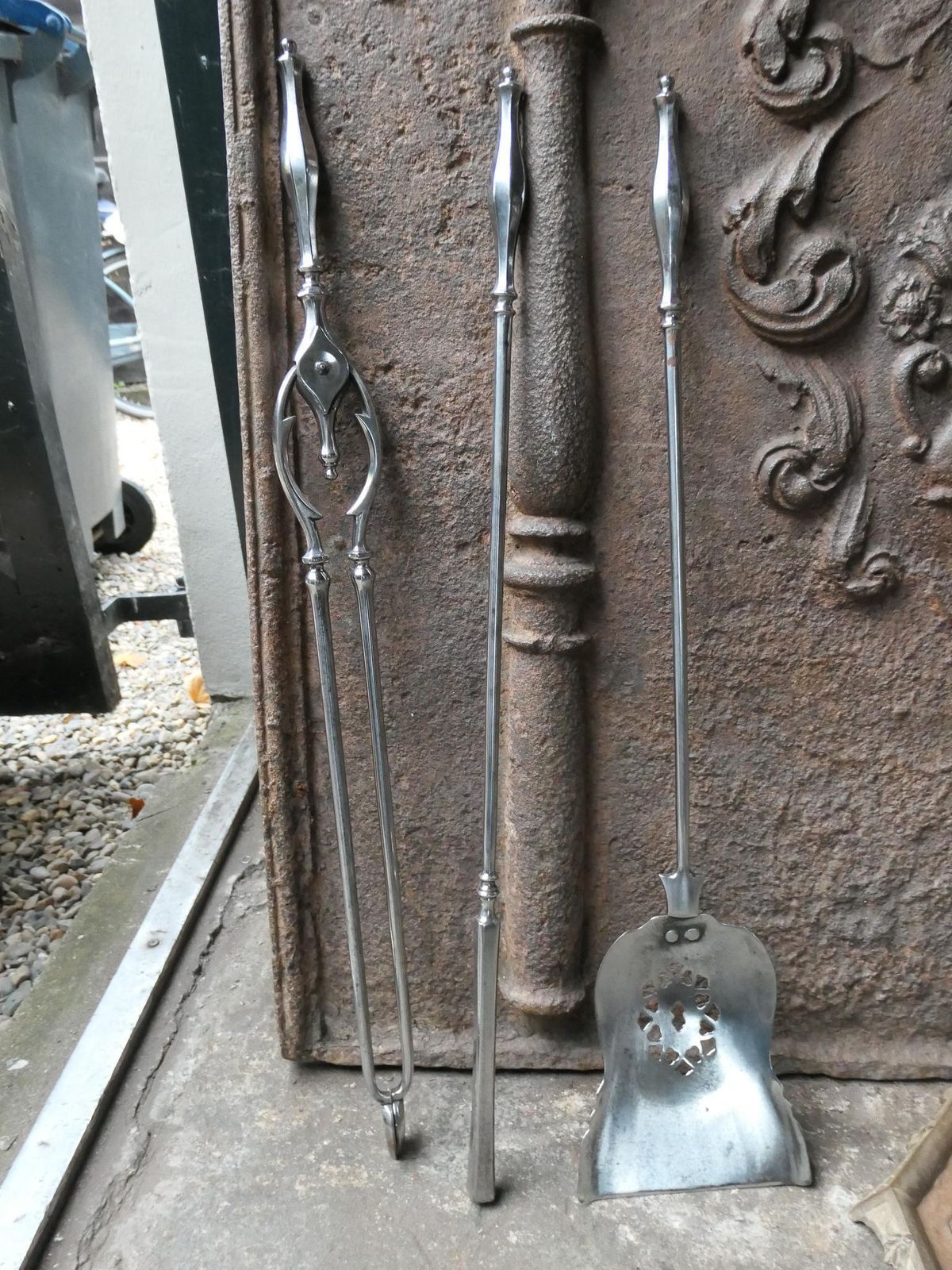Home Fixtures Antique 18th   19th C. English Georgian Fire Companion Set photo