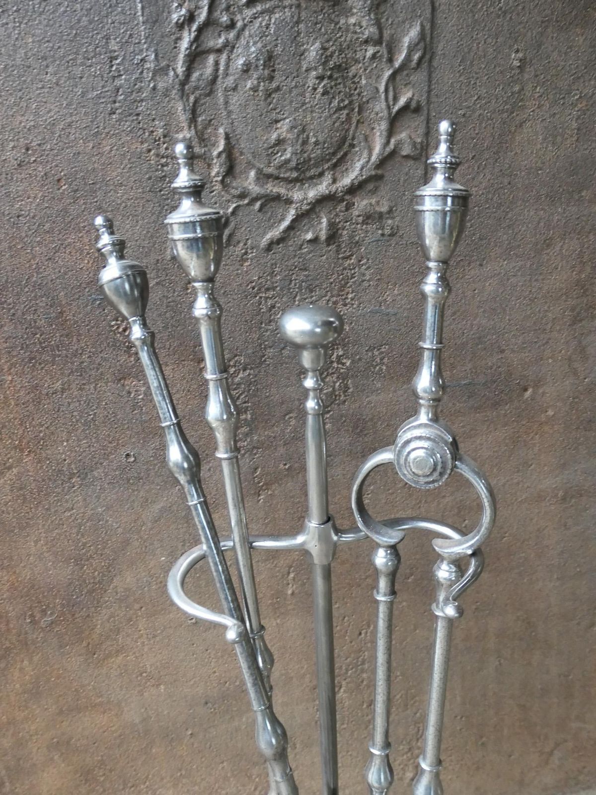 Antique English Georgian Fireplace Tools Or Fire Tools, 18th   19th Century photo vintage