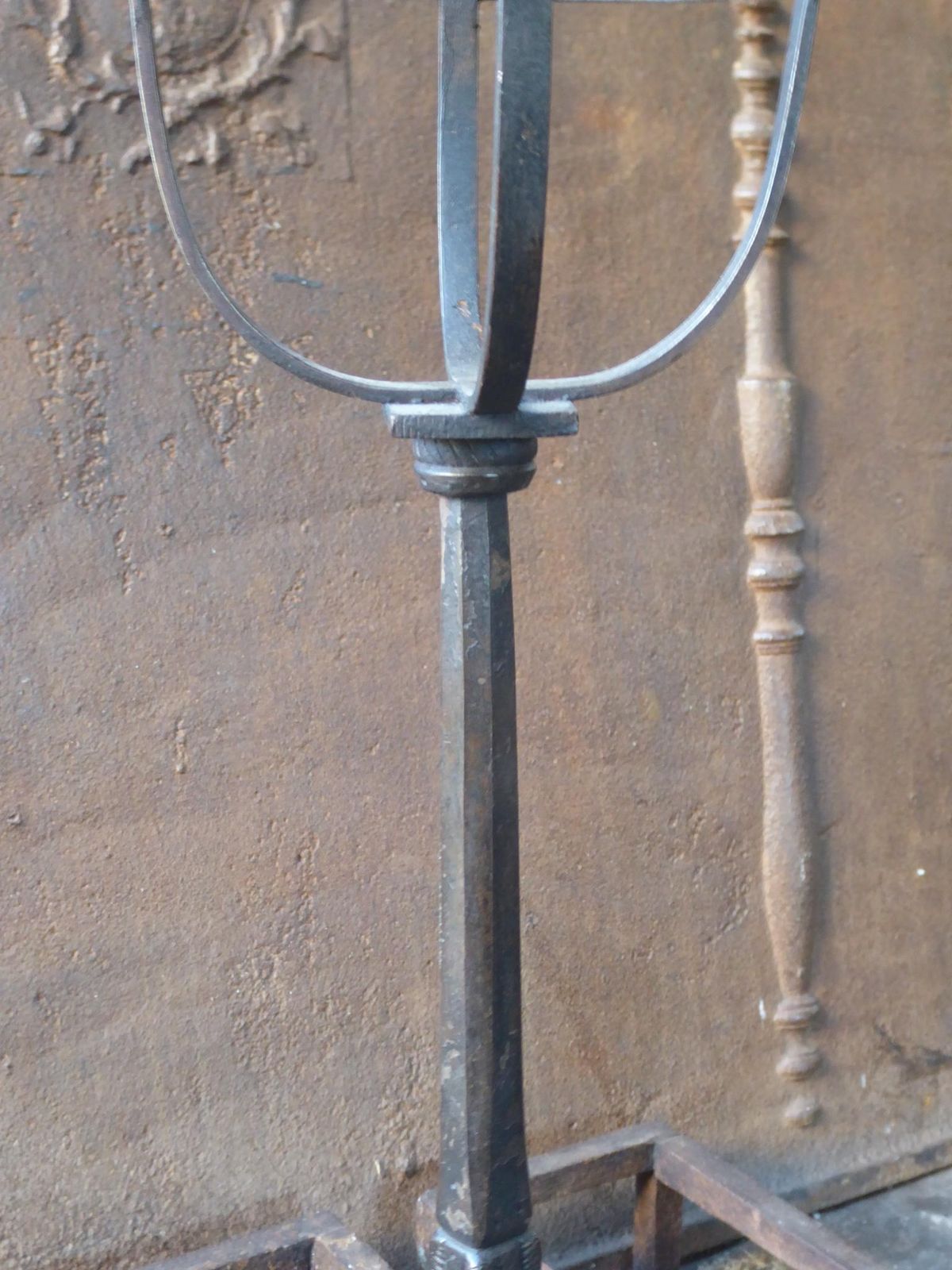Antique French Neoclassical Fireplace Grate, Fire Grate, 18th 19th Century photo buy