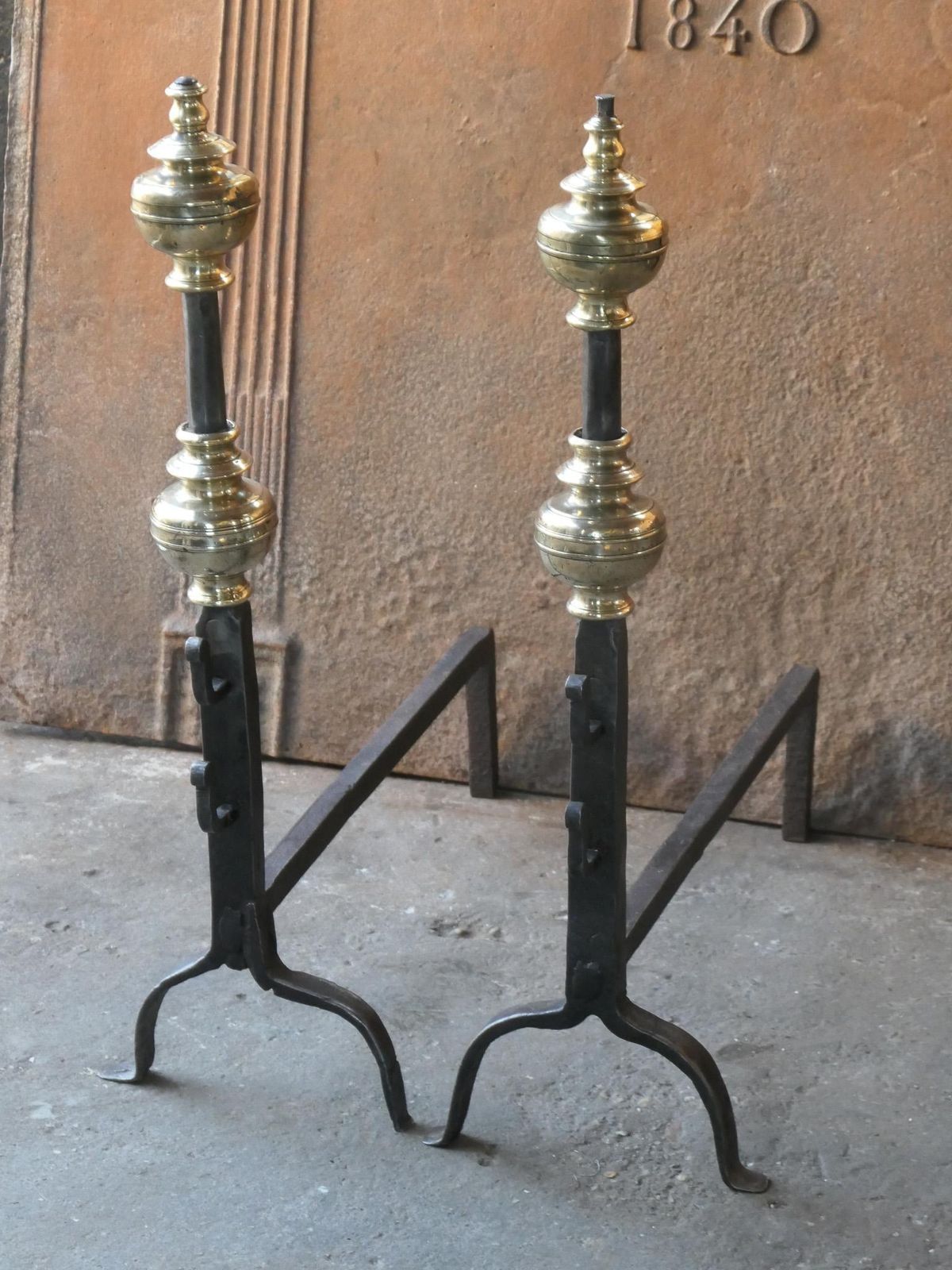 French Louis XIV Period Andirons Or Firedogs, 17th Century photo buy