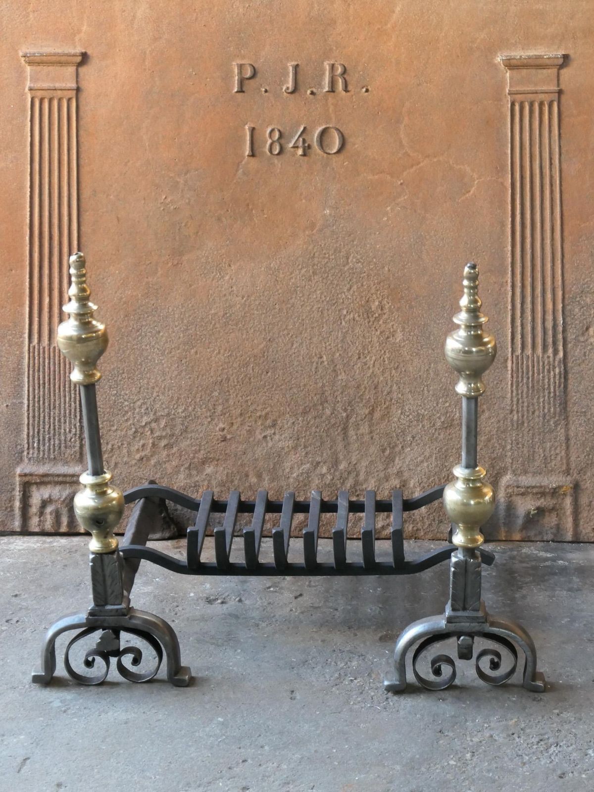 18th Century French Louis XV Fireplace Log Grate photo furniture