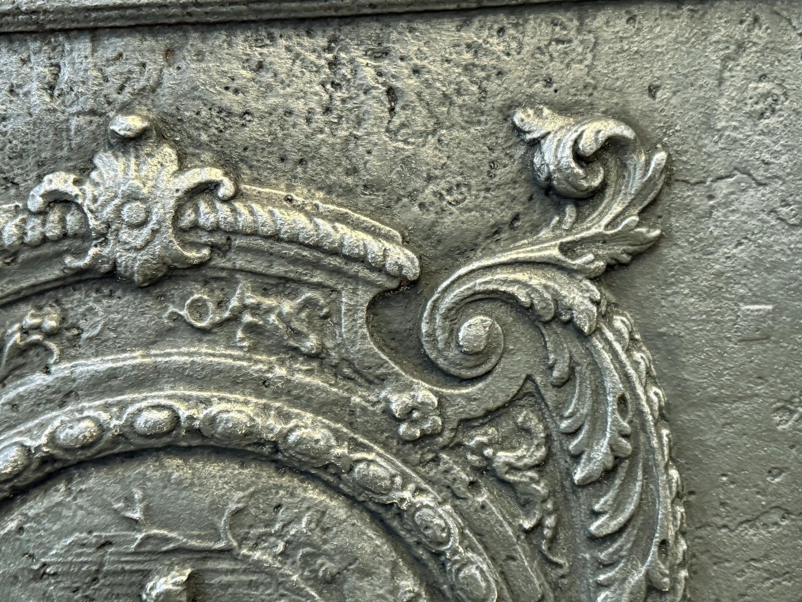 French Neoclassical Period Fireback / Backsplash, Late 18th   Early 19 Century photo vinterior