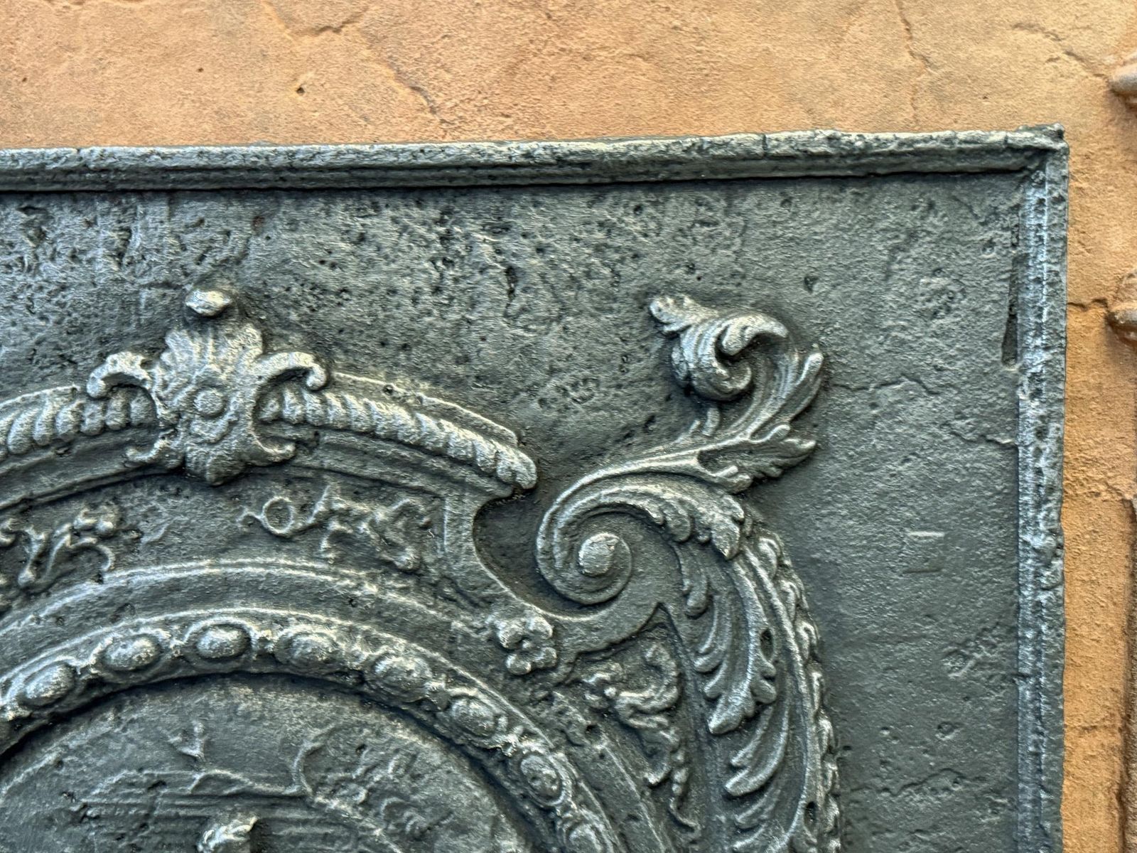 French Neoclassical Period Fireback / Backsplash, Late 18th   Early 19 Century photo vintage