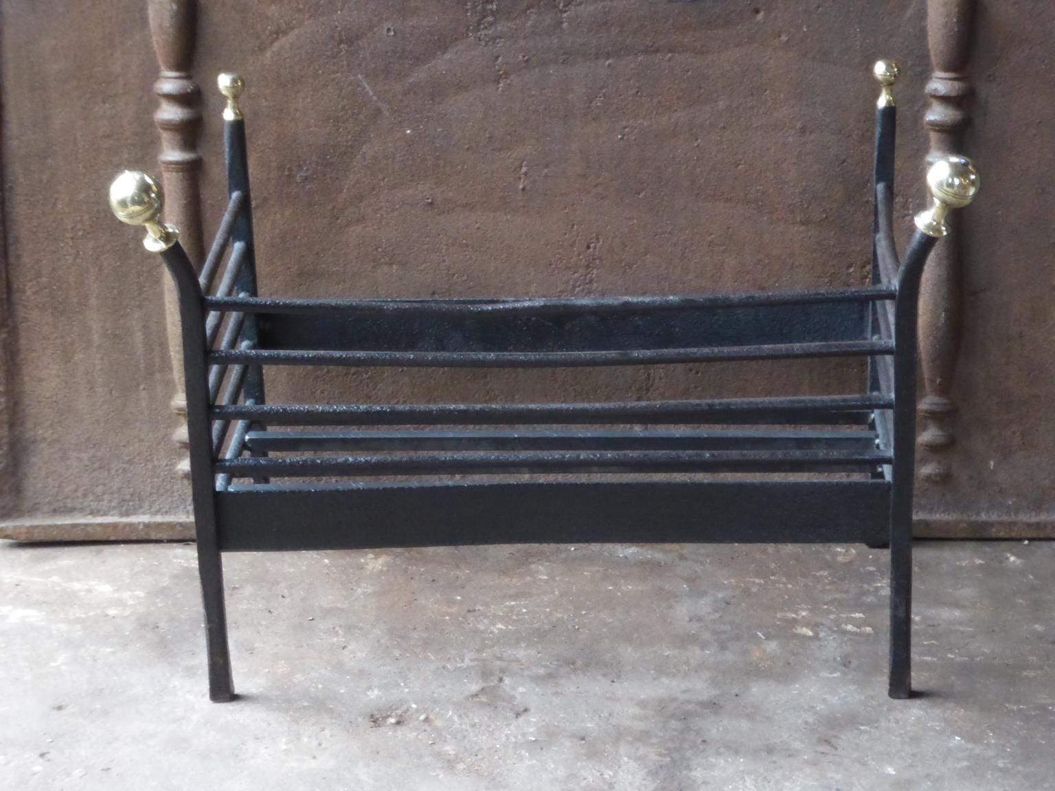 Antique Dutch Victorian Fireplace Grate Or Fire Basket, 19th Century photo furniture