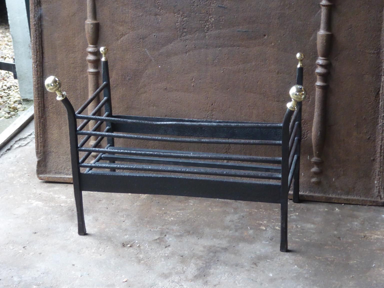 Antique Dutch Victorian Fireplace Grate Or Fire Basket, 19th Century photo Home Fixtures