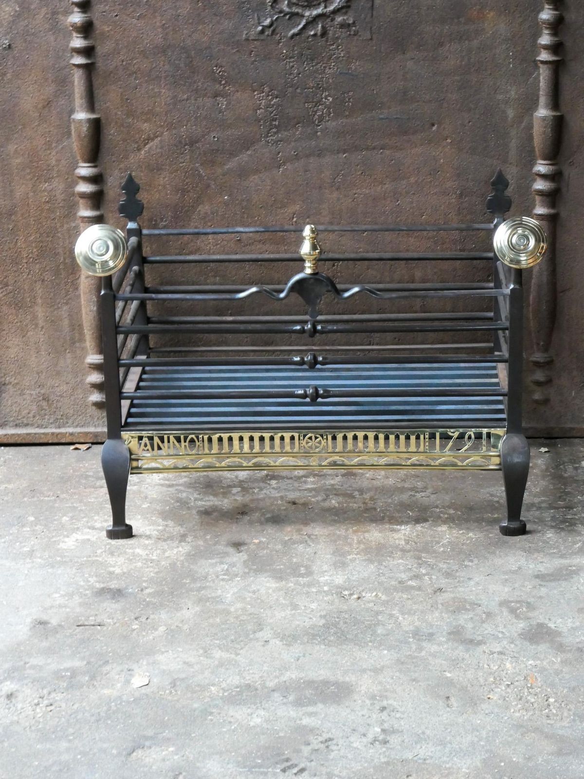 Unique 18th Century Dutch Georgian Fireplace Grate Or Fire Grate photo furniture