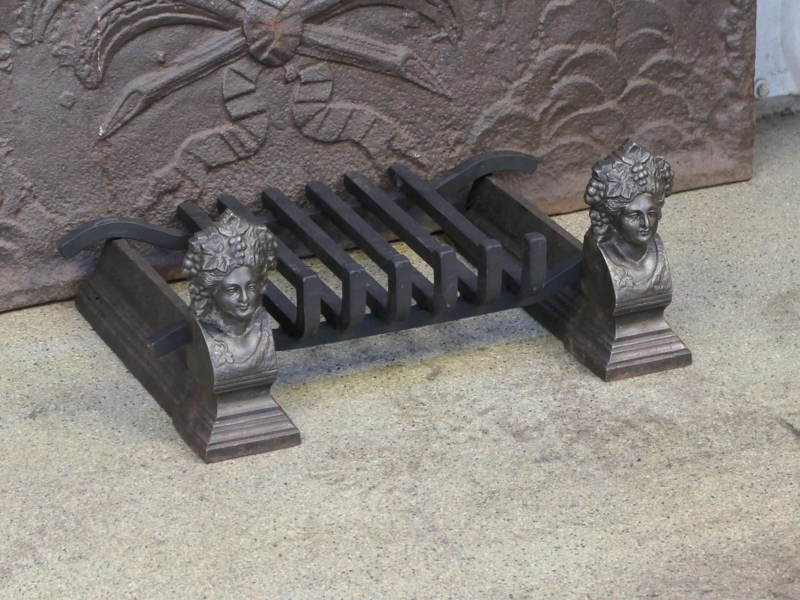 French Napoleon III Period Fireplace Log Grate photo Home Fixtures
