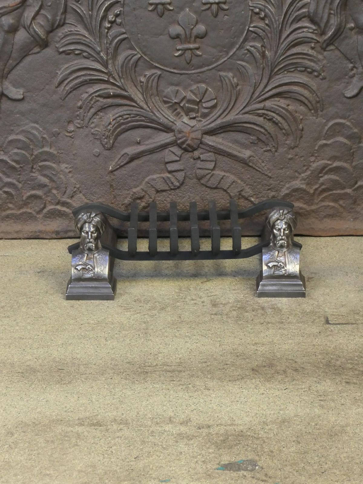 French Napoleon III Period Fireplace Log Grate, 19th Century photo for sale