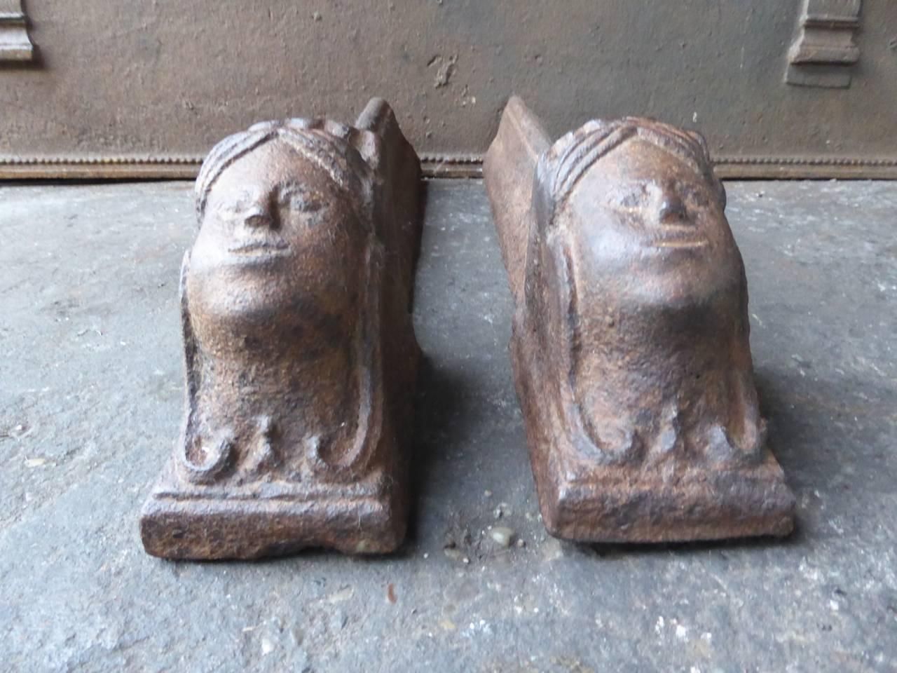 18th Century French Andirons Or Firedogs photo Home Fixtures
