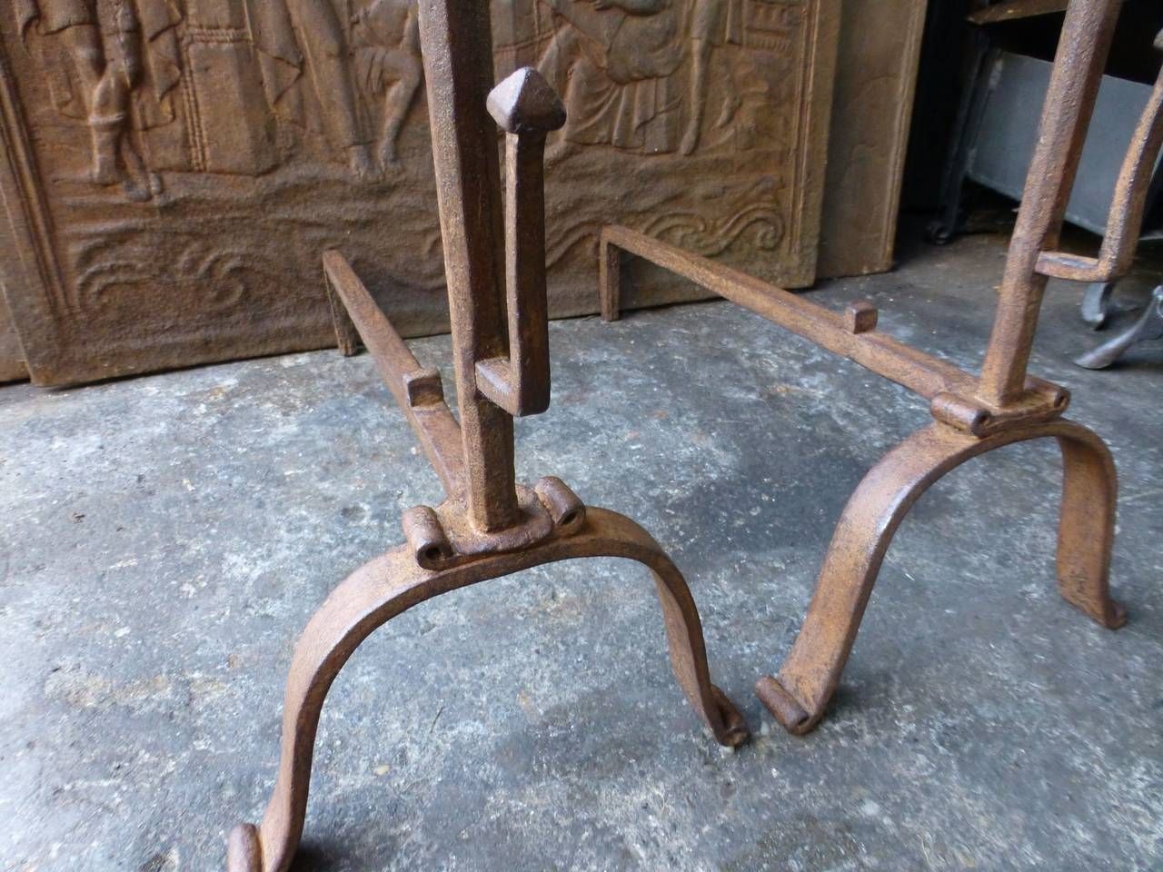 18th Century French Andirons, Firedogs photo buy