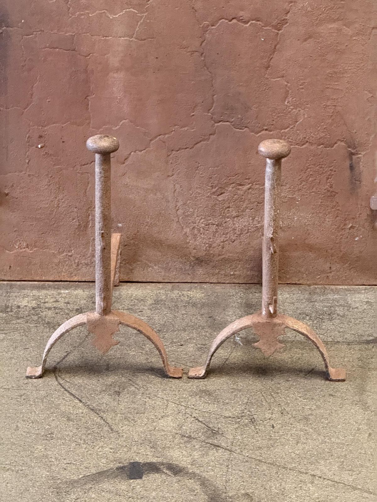 French Napoleon III Style Andirons Or Firedogs, Early 20th Century photo furniture