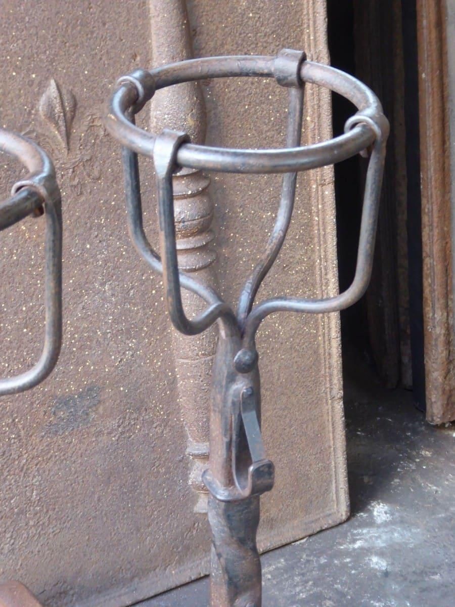20th Century French Gothic Style Andirons Or Firedogs photo vinterior