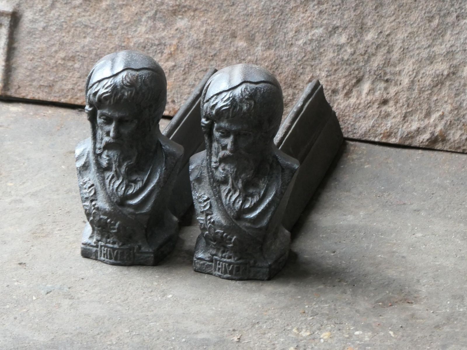 Small 19th Century Napoleon III Period French Andirons photo Home Fixtures