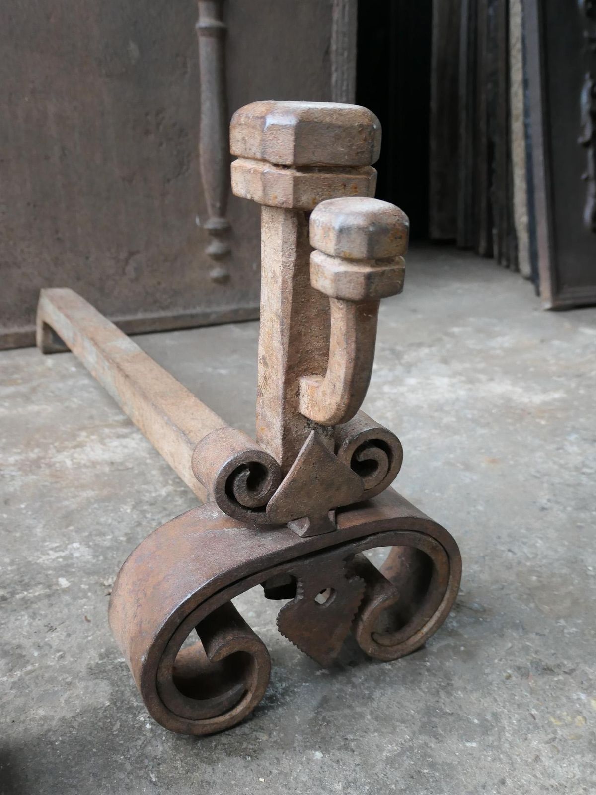 photo buy 18th Century French Louis XV Period Andirons Or Firedogs