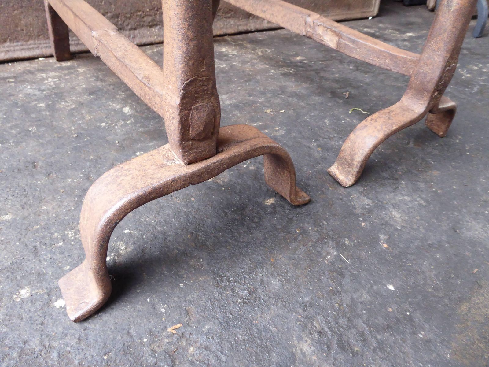 photo furniture 17th Century French Gothic Andirons Or Firedogs