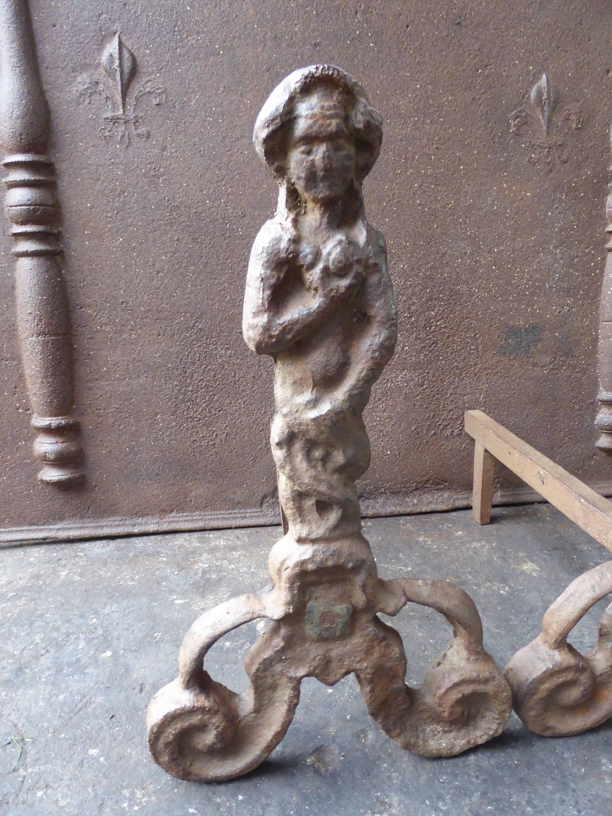 English Arts & Crafts Andirons Or Firedogs photo Home Fixtures