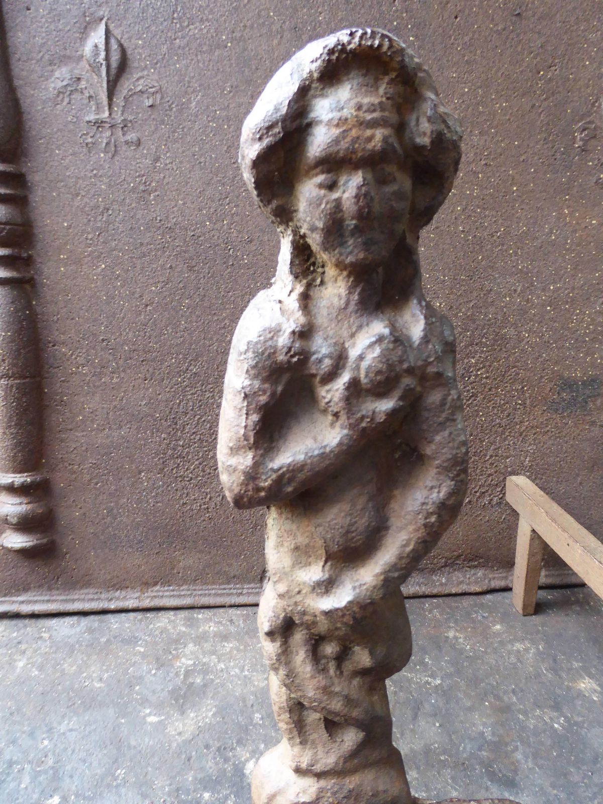 English Arts & Crafts Andirons Or Firedogs photo vinterior
