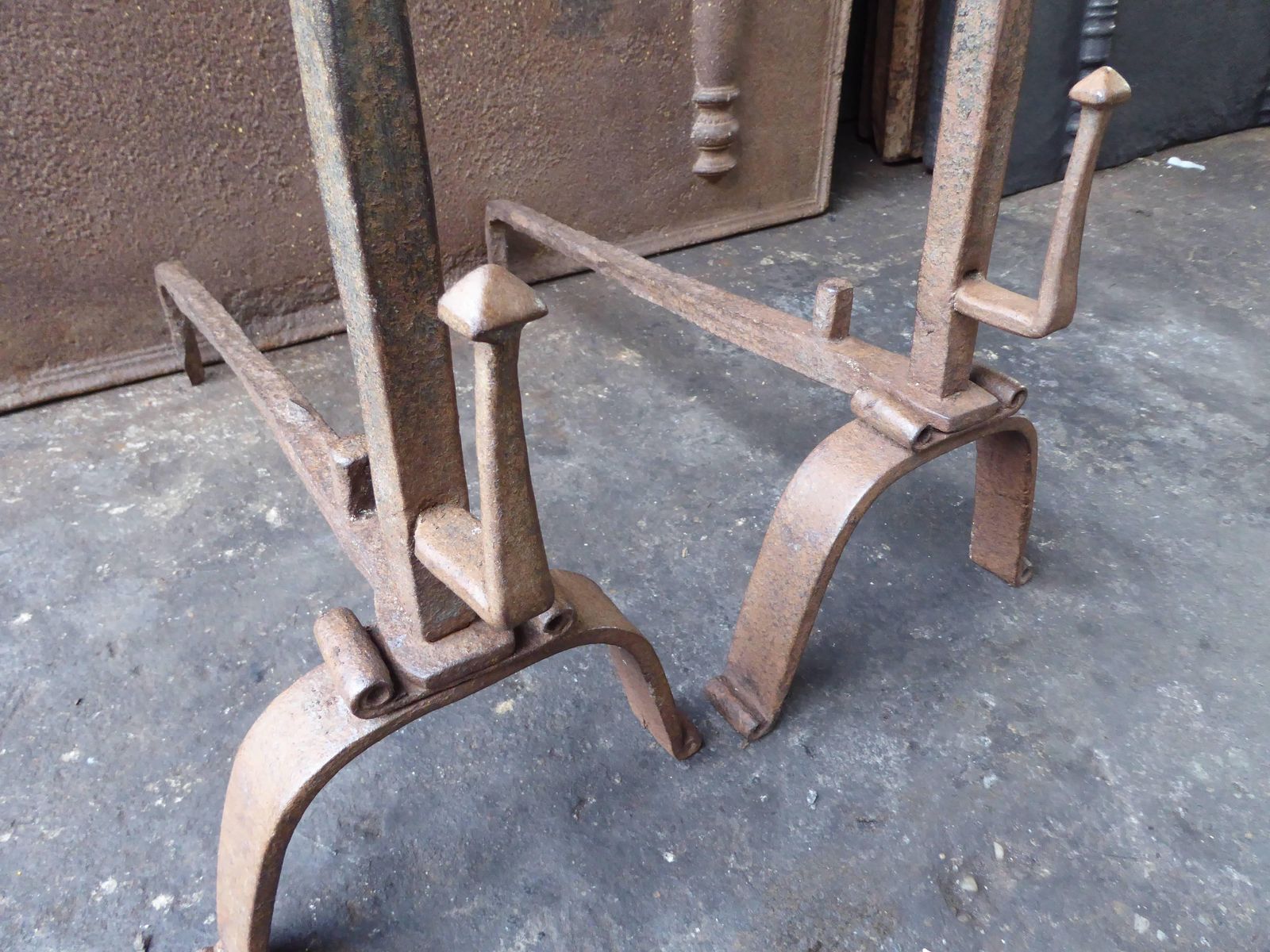 18th Century French Andirons Or Firedogs photo buy