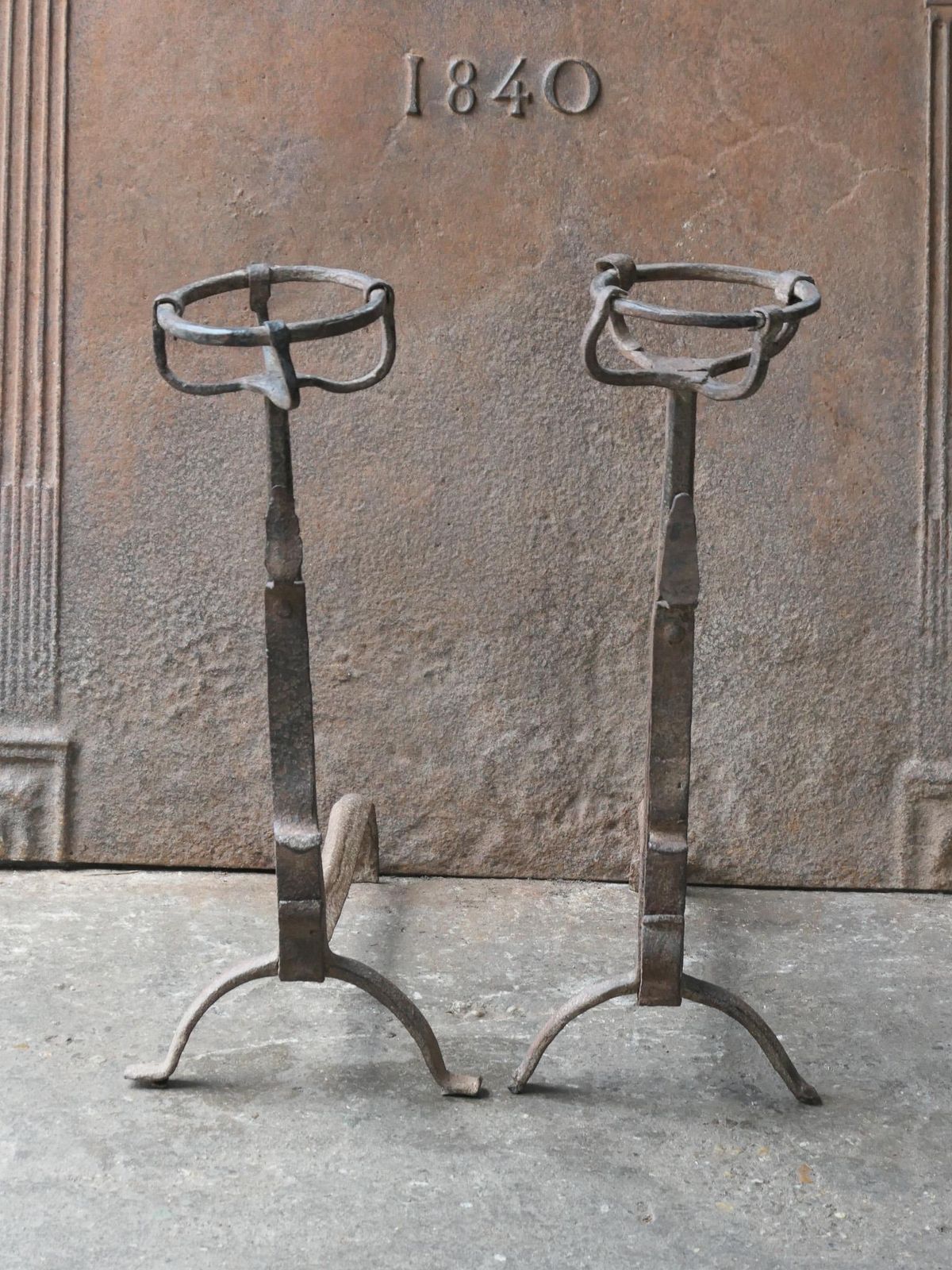 Early 18th Century Gothic Style Firedogs Or Andirons photo furniture